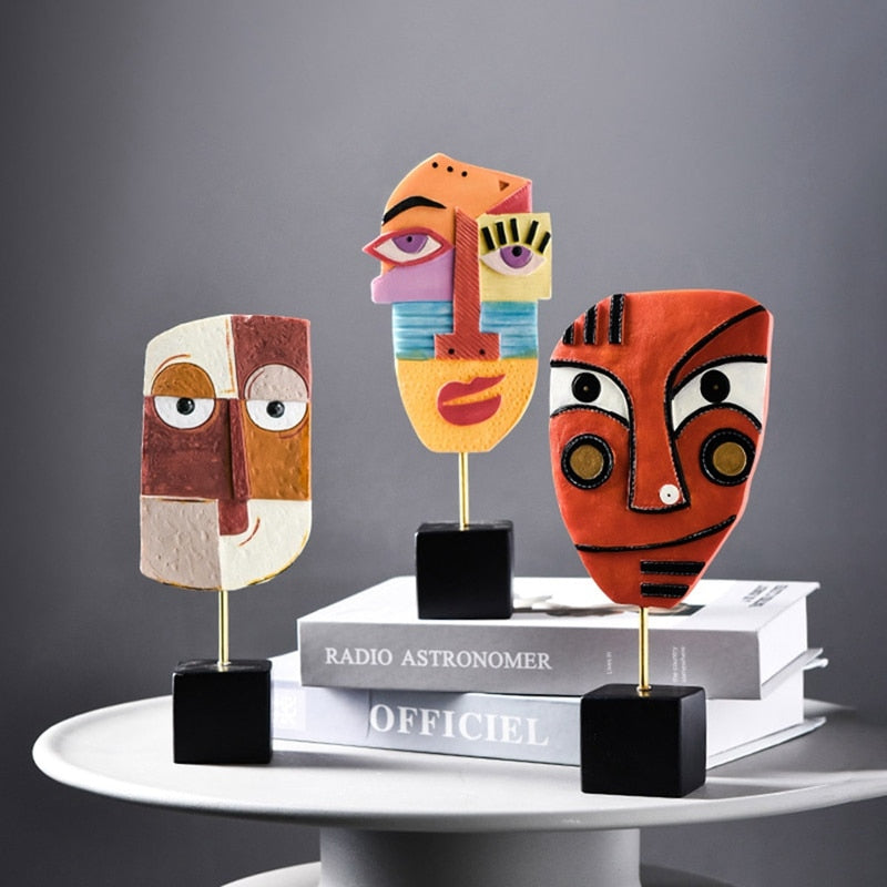 Abstract Pop Art Ansiktshus Skulptur | Veska