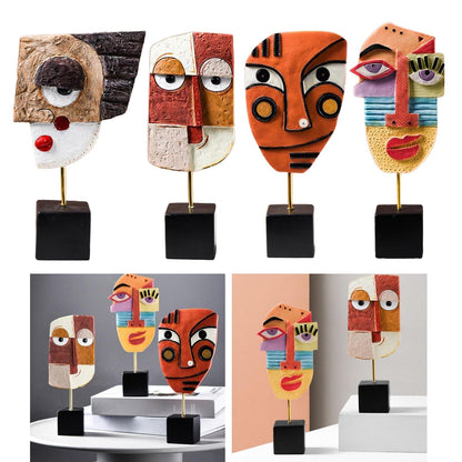 Abstract Pop Art Ansiktshus Skulptur | Veska