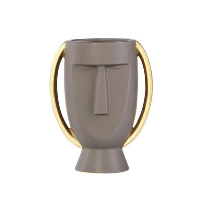 Abstrakt Ansikte Blomster Vase | Veska