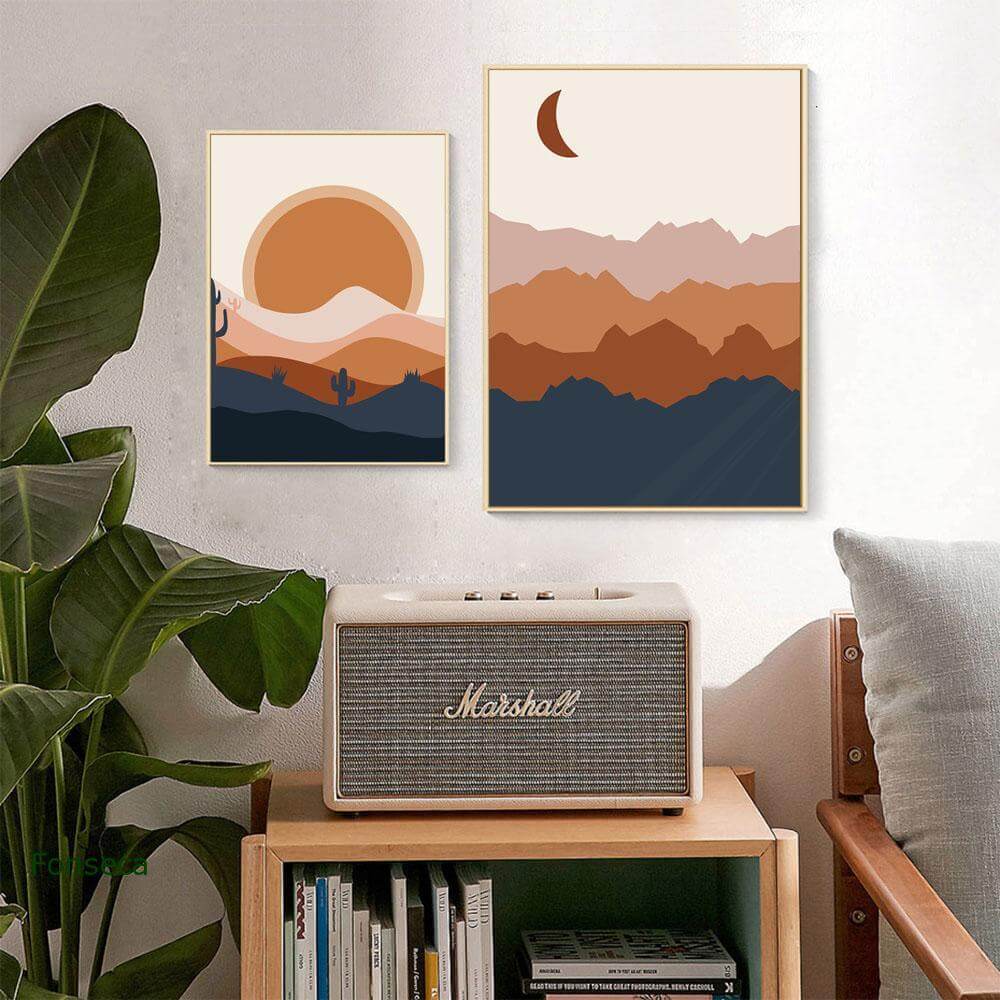 Abstrakt Boho Landskap Bilder | Veska