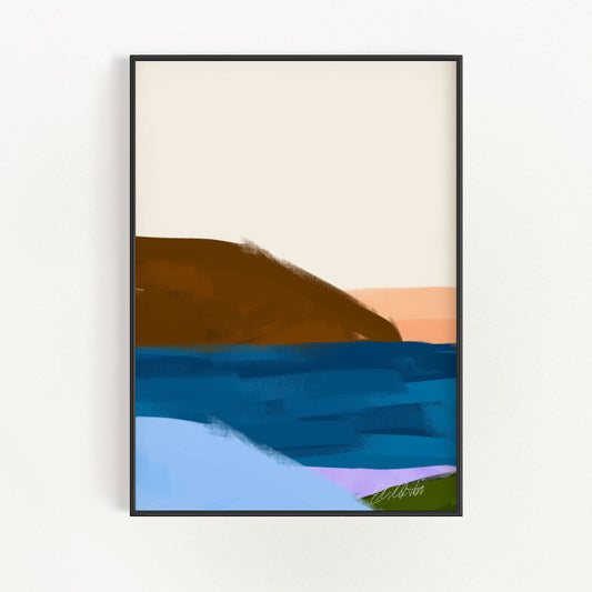 Abstrakt Sjöside 02 | Veska 21×30 cm