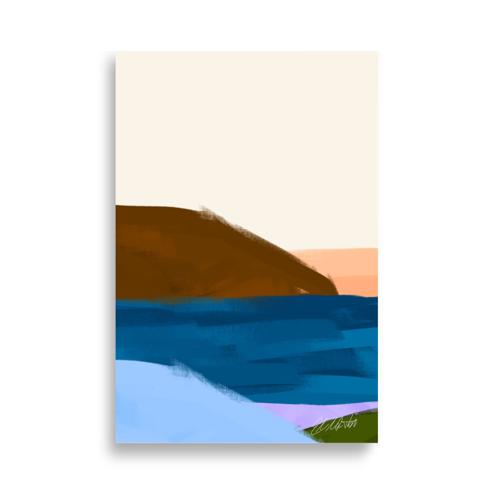 Abstrakt Sjöside 02 | Veska 61×91 cm