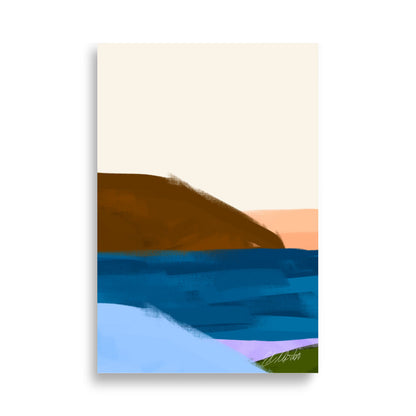 Abstrakt Sjöside 02 | Veska 61×91 cm