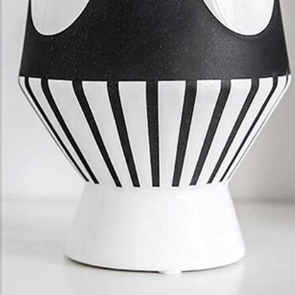 Abstrakt svartvit designvase | Veska