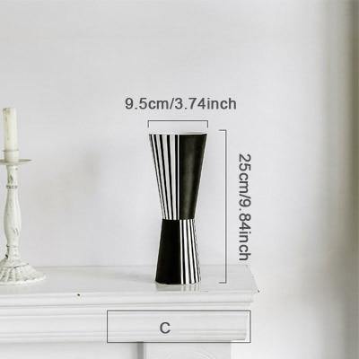 Abstrakt svartvit designvase | Veska
