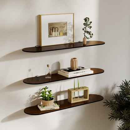 AcryLuxe Modern vägg hylla med stiliga färgaccenter | Veska