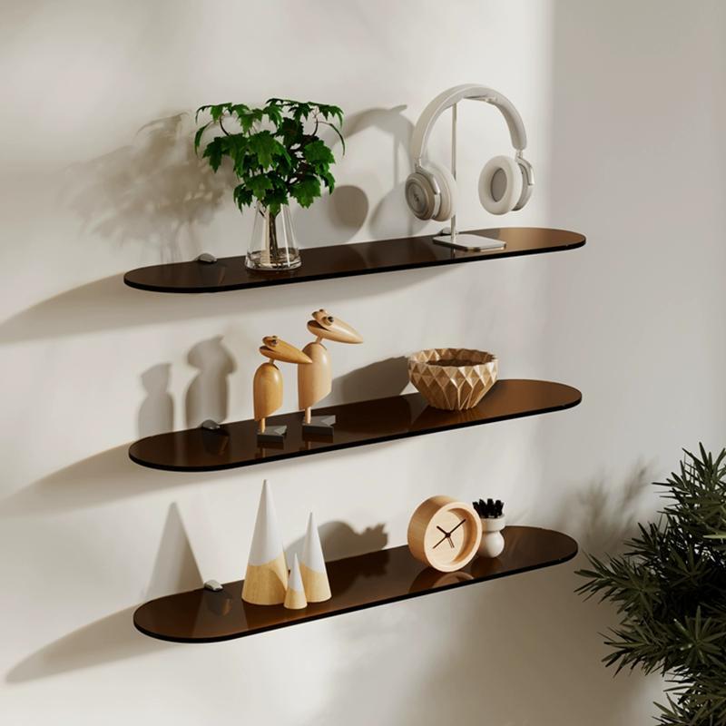 AcryLuxe Modern vägg hylla med stiliga färgaccenter | Veska