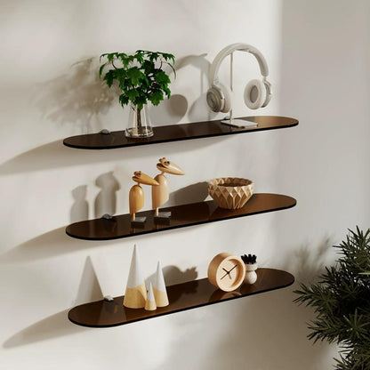 AcryLuxe Modern vägg hylla med stiliga färgaccenter | Veska