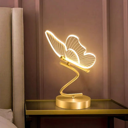 Aetherwing™ | LED Fjäril Bords lamp | Modern Design med Justerbar Ljusstyrka | Perfekt för Vardagsrum & Sovrum | Veska