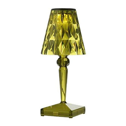 Akryl Crystal Bordslampa – Konstnärlig Design, Dimmbar, Energibesparande, Ideal för Vardagsrum eller Sovrum | Veska Grön