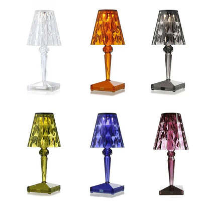 Akryl Crystal Bordslampa – Konstnärlig Design, Dimmbar, Energibesparande, Ideal för Vardagsrum eller Sovrum | Veska