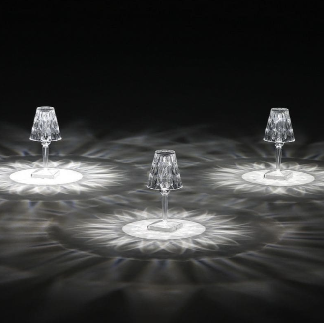 Akrylglas Kristall Bordslampa | Veska