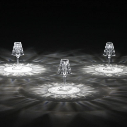 Akrylglas Kristall Bordslampa | Veska