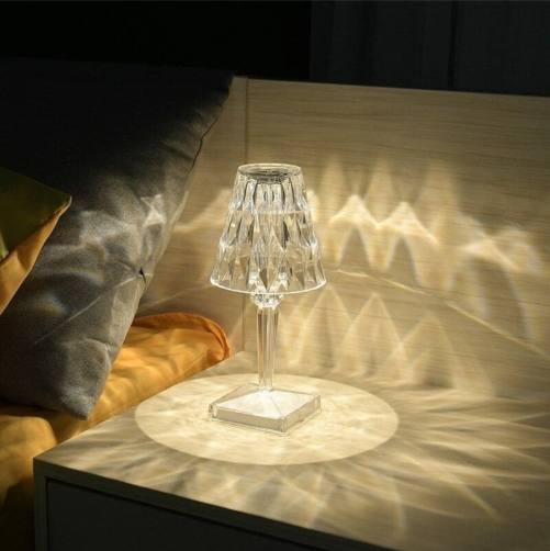 Akrylglas Kristall Bordslampa | Veska