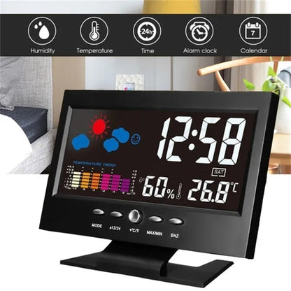 Alarm Pro LCD Väderstation Klocka | Veska