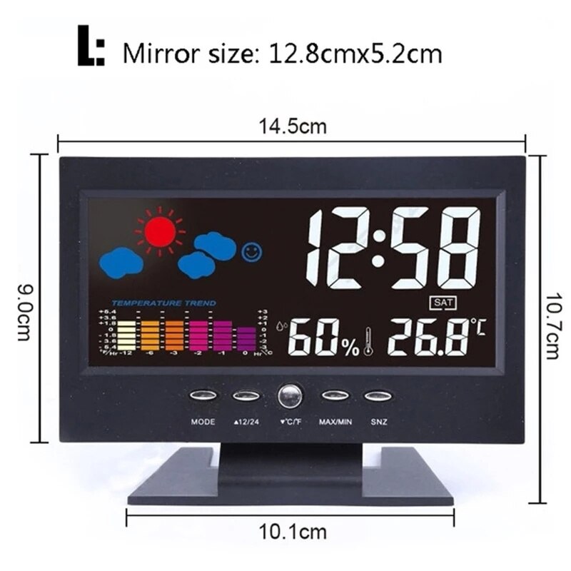 Alarm Pro LCD Väderstation Klocka | Veska