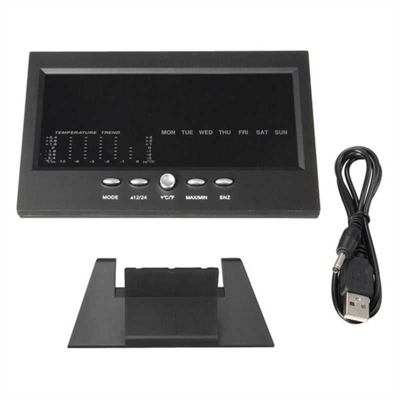 Alarm Pro LCD Väderstation Klocka | Veska Standardtitel