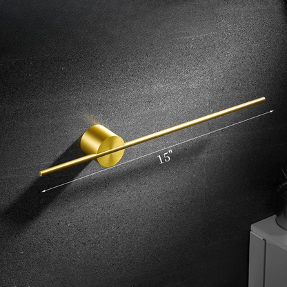 Aluminium rörlig enkel handdukstänger förvaring rack badrumsaccessoar | Veska Guld 40cm 15in