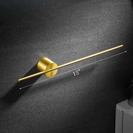 Aluminium rörlig enkel handdukstänger förvaring rack badrumsaccessoar | Veska Guld 40cm 15in
