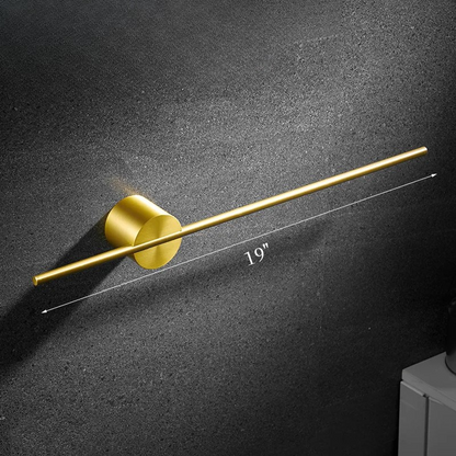 Aluminium rörlig enkel handdukstänger förvaring rack badrumsaccessoar | Veska Guld 50cm 19in
