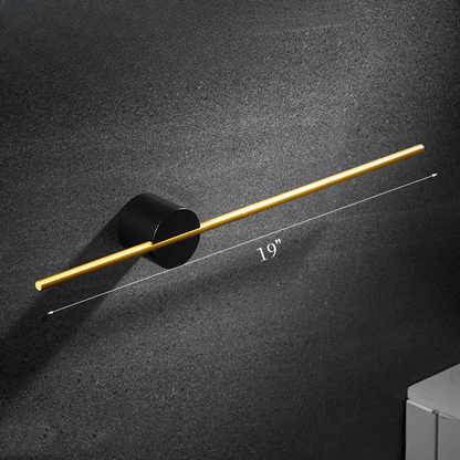 Aluminium rörlig enkel handdukstänger förvaring rack badrumsaccessoar | Veska Svart 50cm 19in