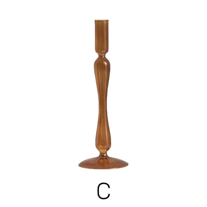 Amber Modern Glass Candle Holder | Veska C