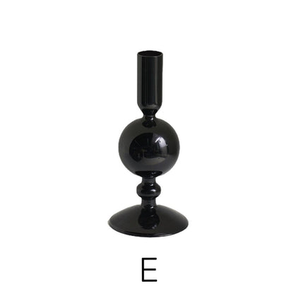 Amber Modern Glass Candle Holder | Veska E