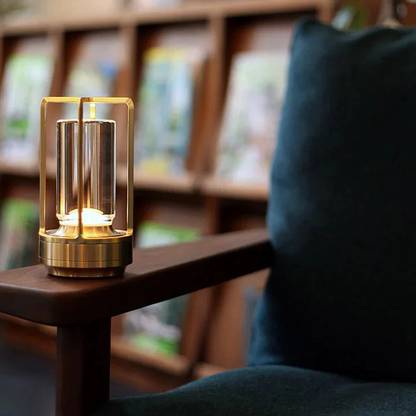 Ambient Lantern Trådlös Uppladdningsbar Liten Nattduksbordslampa Guld | Veska