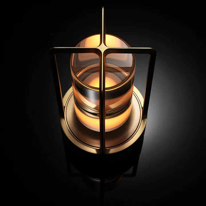 Ambient Lantern Trådlös Uppladdningsbar Liten Nattduksbordslampa Guld | Veska