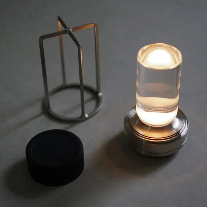 Ambient Lantern Trådlös Uppladdningsbar Liten Nattduksbordslampa Guld | Veska