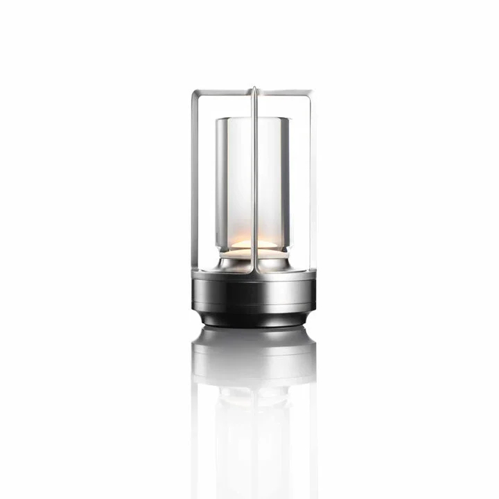Ambient Lantern Trådlös Uppladdningsbar Liten Nattduksbordslampa Guld | Veska Silver
