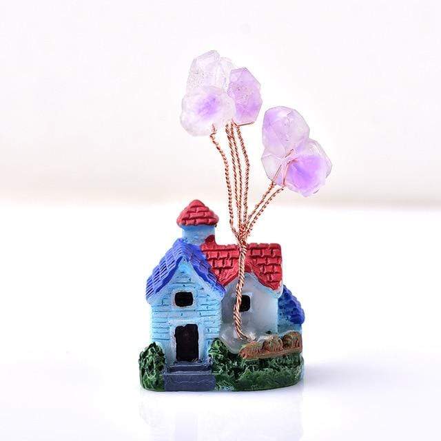 Amethyst Crystal Gem Tree | Veska 30x25x60mm