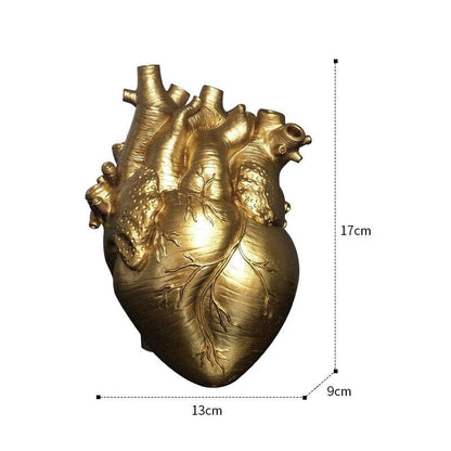 Anatomisk Hjärta Vas | Veska Liten Guld