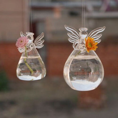 Angel Time Transparent Glass Vase | Veska