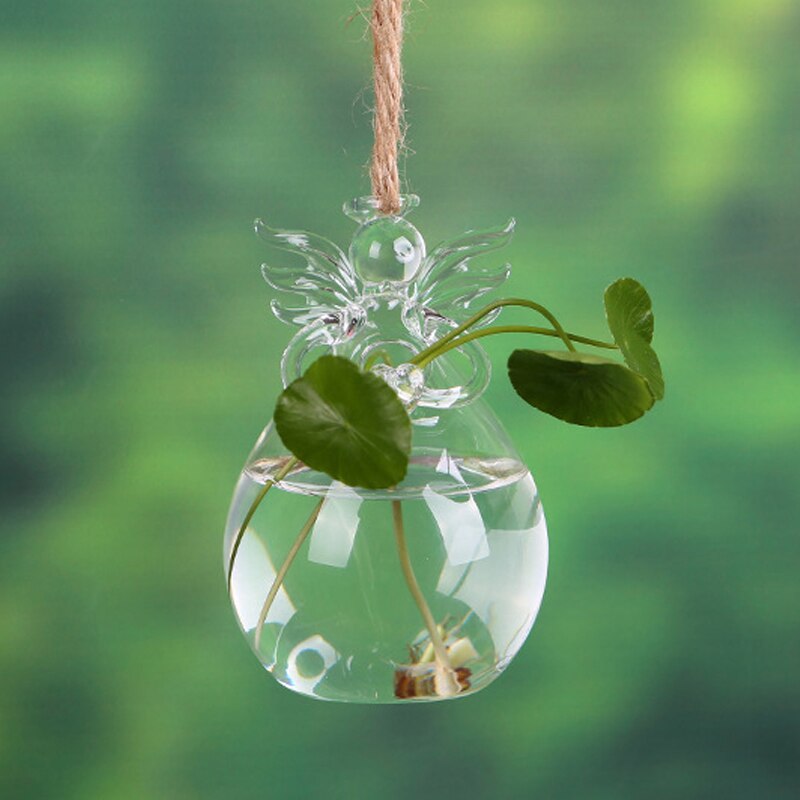 Angel Time Transparent Glass Vase | Veska