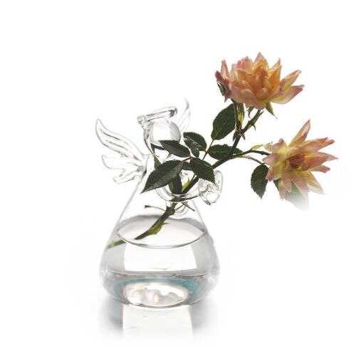 Angel Time Transparent Glass Vase | Veska