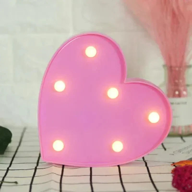 Animal Bordslampa | Veska Hjärta rosa