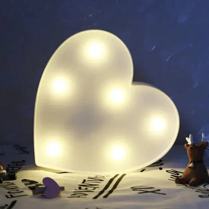 Animal Bordslampa | Veska Hjärta vit