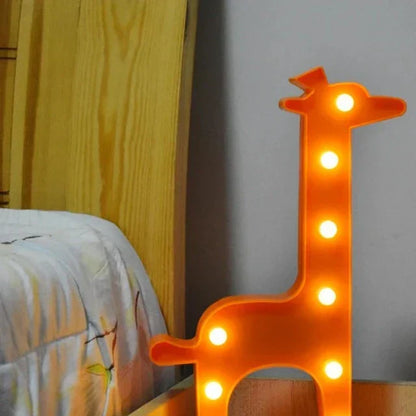 Animal Bordslampa | Veska Rosa giraff