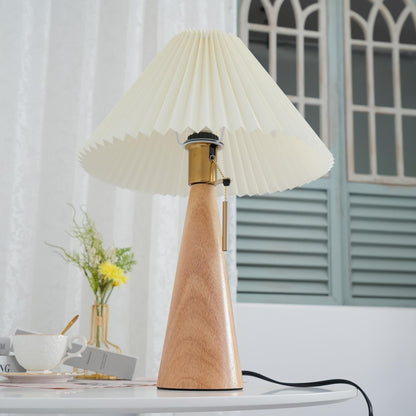 AntiqueRadiance – Elegant trä- och metallbordslampa | Veska