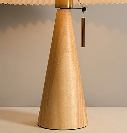 AntiqueRadiance – Elegant trä- och metallbordslampa | Veska