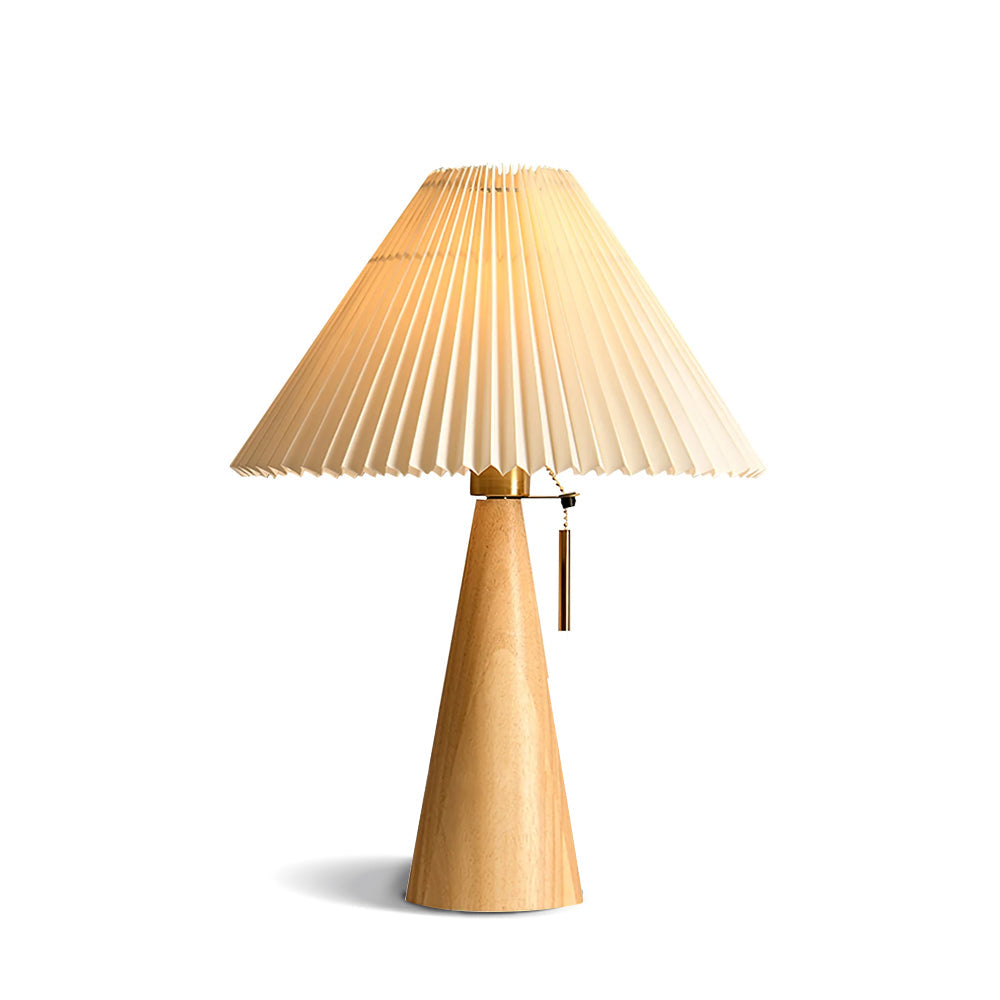 AntiqueRadiance – Elegant trä- och metallbordslampa | Veska