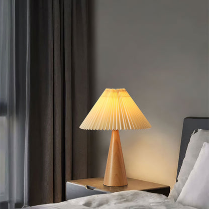 AntiqueRadiance – Elegant trä- och metallbordslampa | Veska