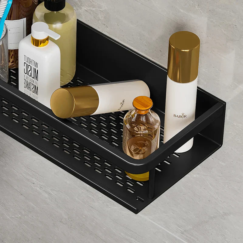 AquaForma Svart Duschhylla med Modernt och Platsbesparande Design | Veska