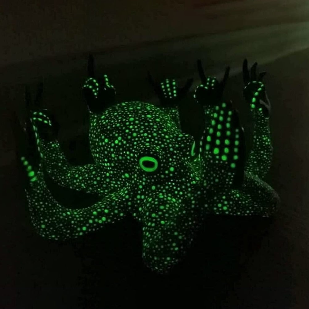 Arg Luminös Bläckfisk Resin Dekor | Veska