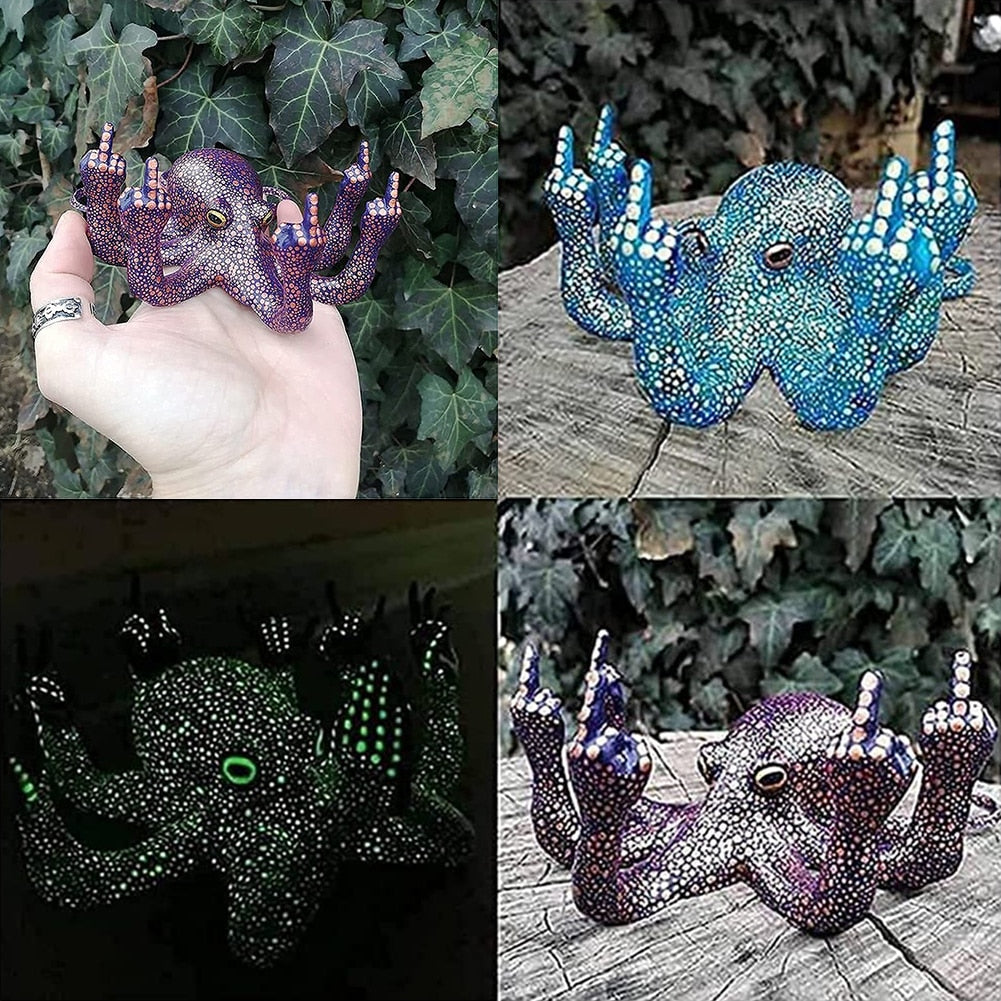 Arg Luminös Bläckfisk Resin Dekor | Veska