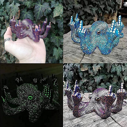 Arg Luminös Bläckfisk Resin Dekor | Veska
