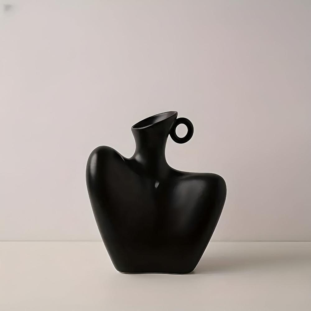 Aria Vessel | Nyckelben Keramikkärl | Veska Svart 18x10 cmx20 cm