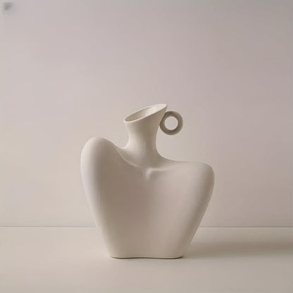 Aria Vessel | Nyckelben Keramikkärl | Veska Vit 18x10 cmx20 cm