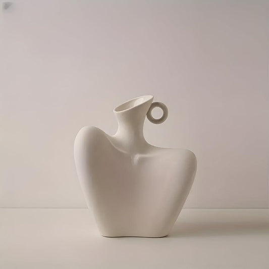 Aria Vessel | Nyckelben Keramikkärl | Veska Vit 18x10 cmx20 cm
